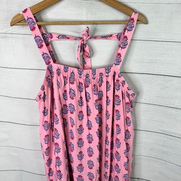 Old Navy Womens size XL Tie Back Ruffle Tiered Ruffle Hem Maxi Dress - Picture 5 of 11